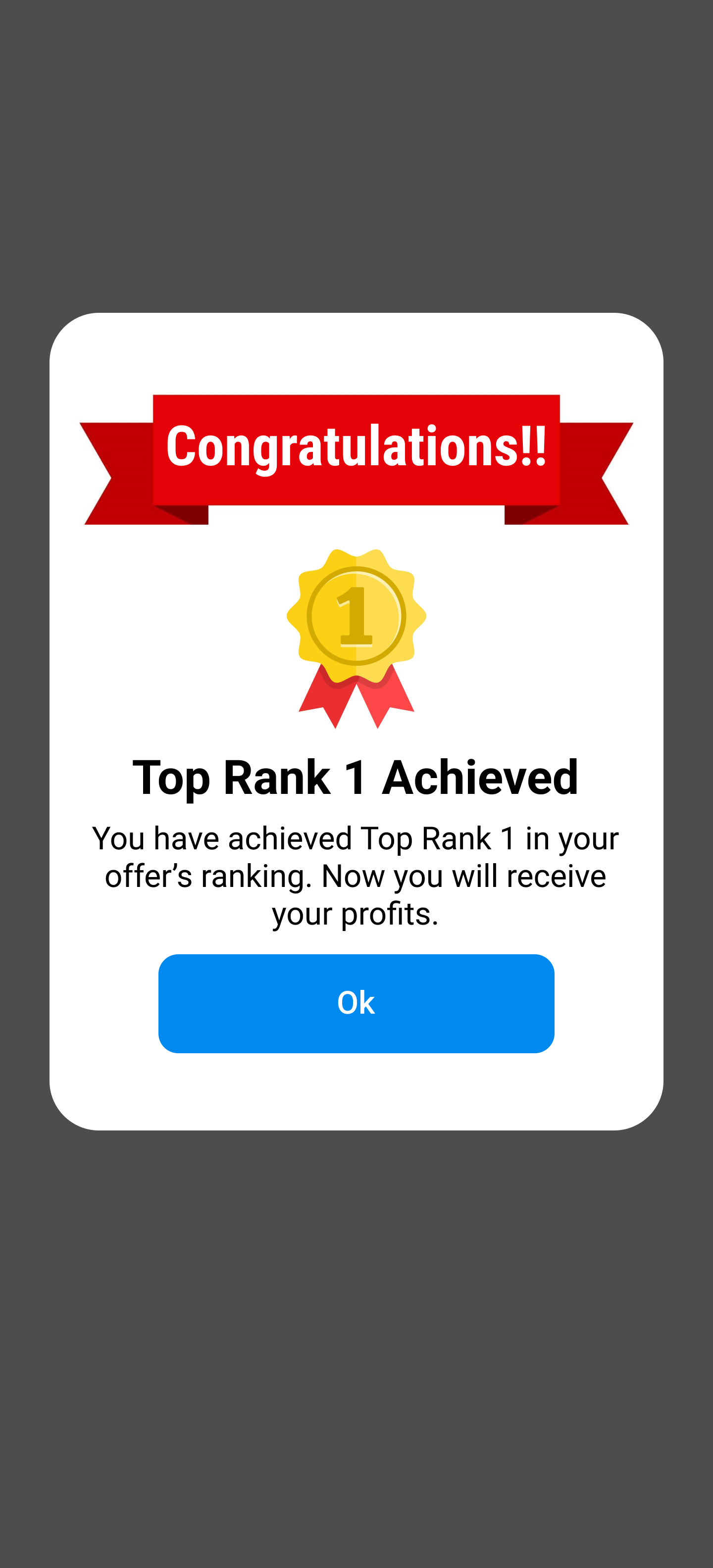 Top Rank 1 Achieved